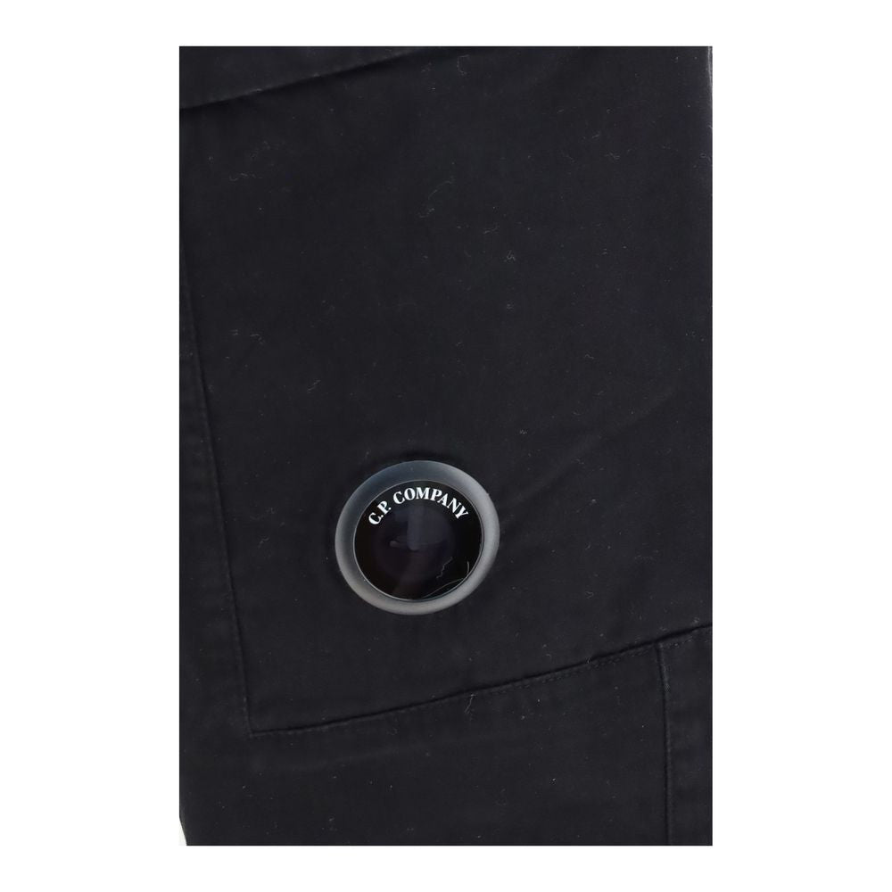 C.P. Company Black Cotton Cargo Men's Pants