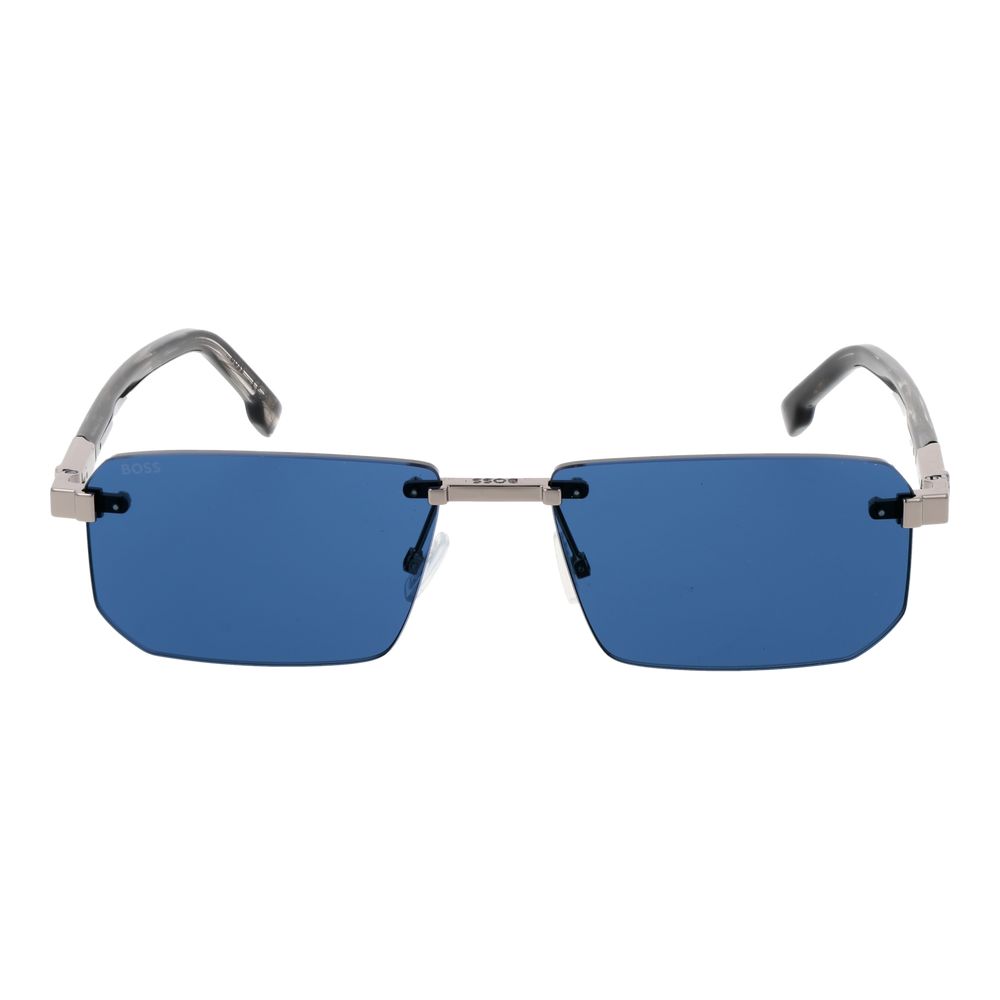 Hugo Boss Silver Metal Men's Sunglasses
