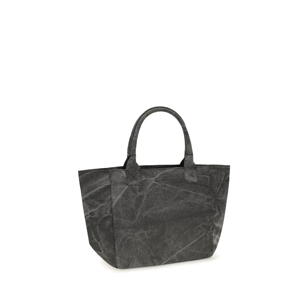 Ganni Gray Cotton Shoulder Women's Bag