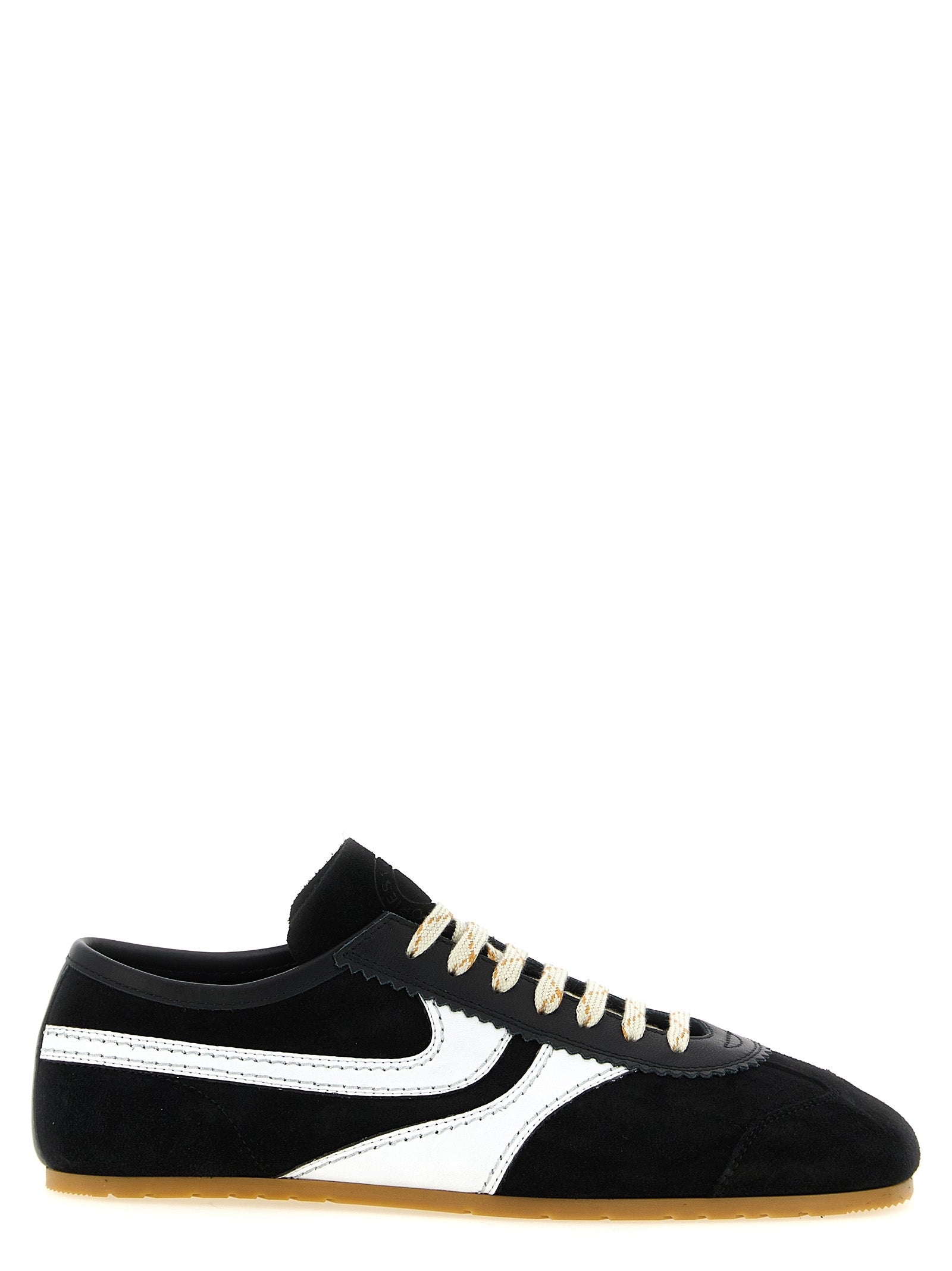 Dries Van Noten Bicolor Calfskin Athletic Men's Sneakers
