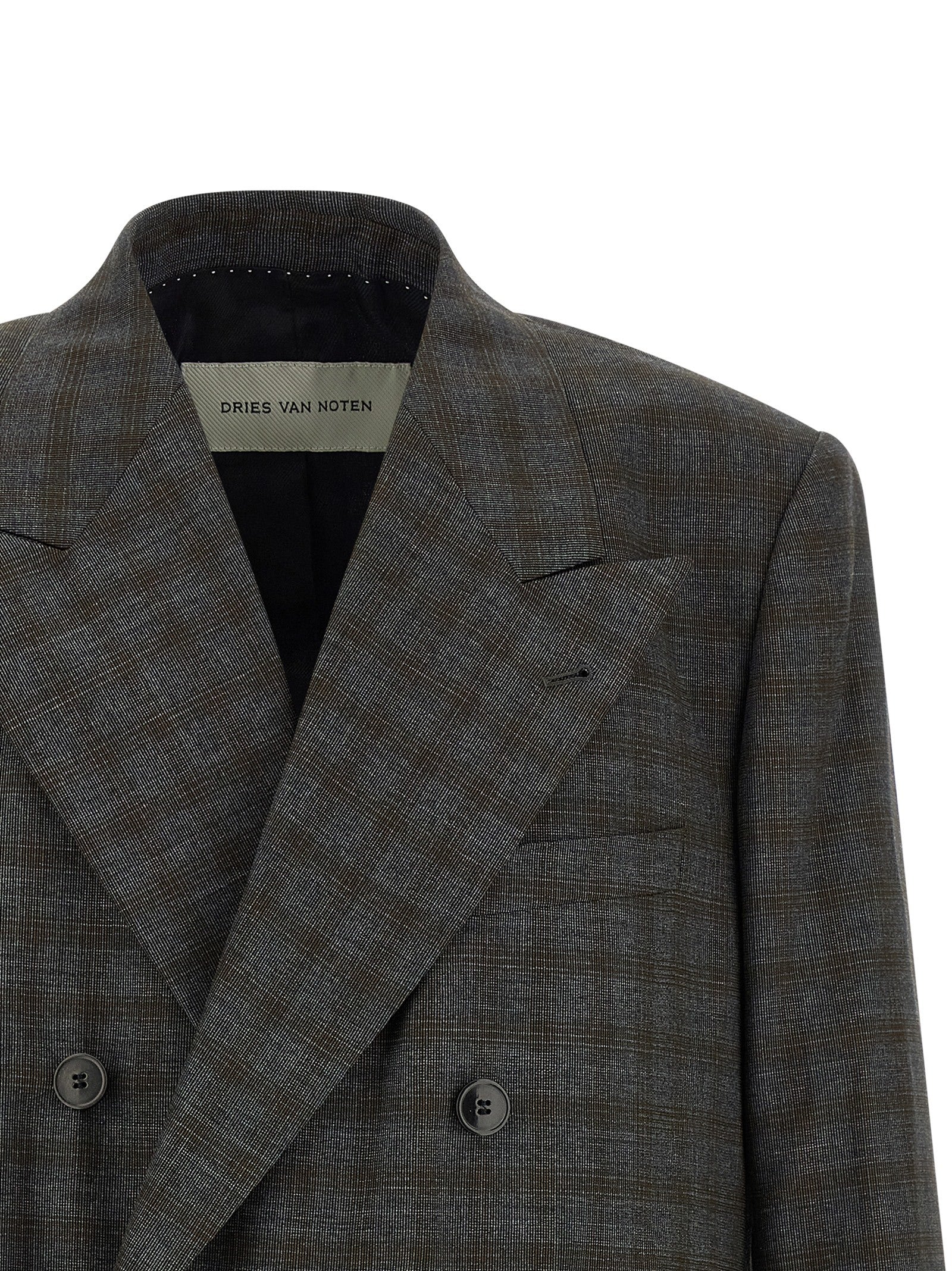 Dries Van Noten Gray Wool Men's Blazer