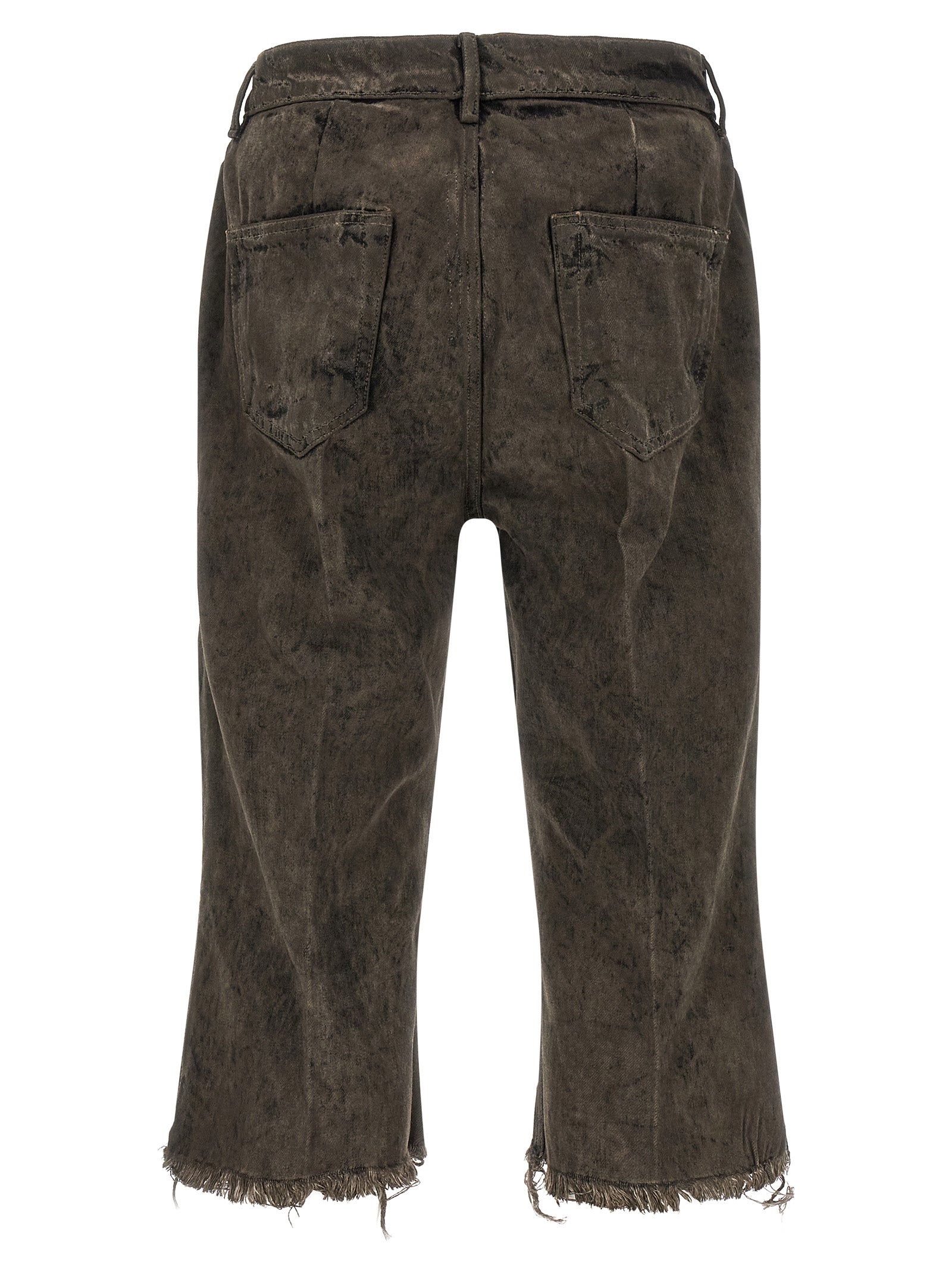 Rick Owens Gray Cotton Bermuda Men's Shorts