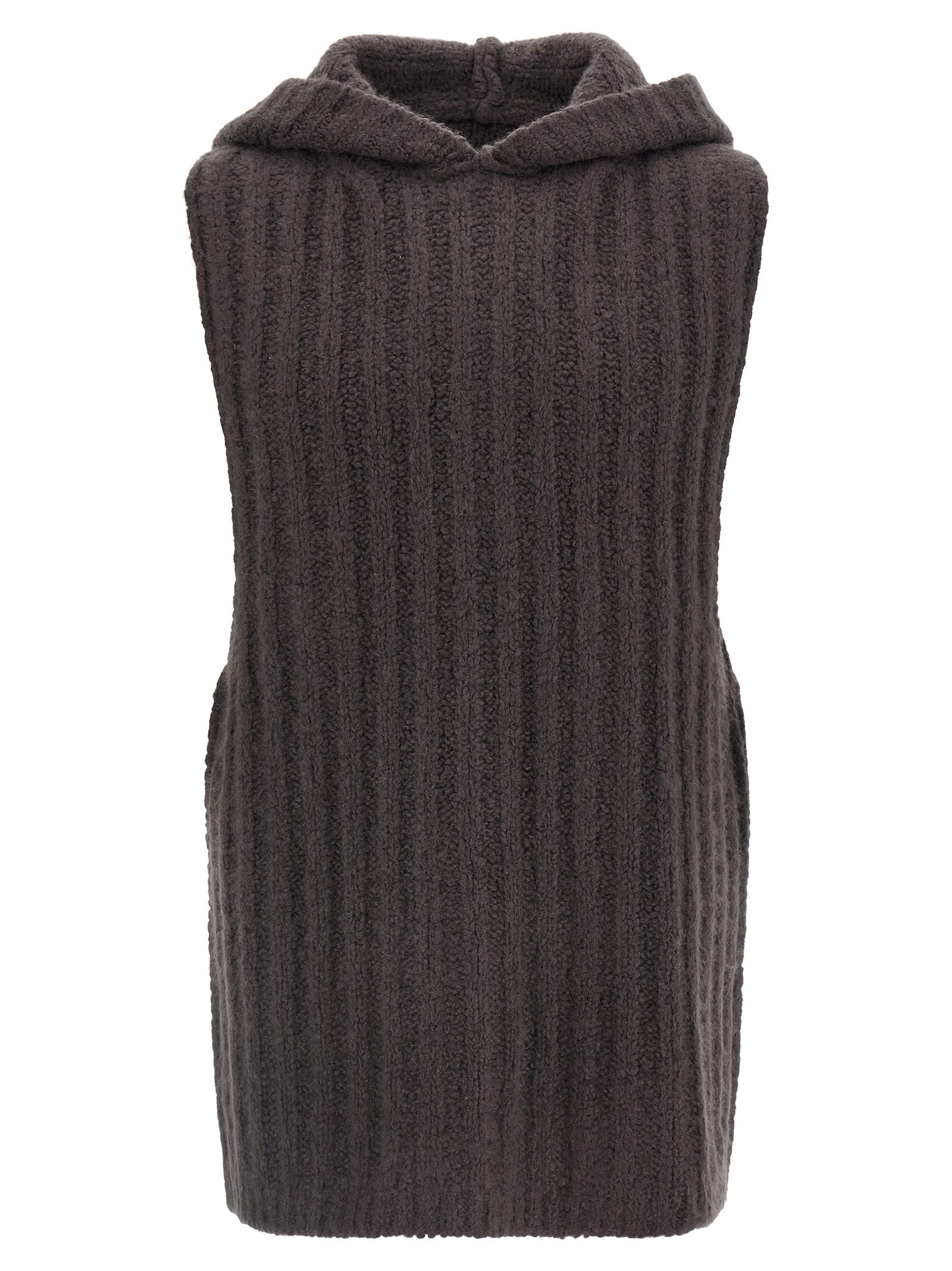Rick Owens Gray Cashmere Sleeveles Men's Sweater