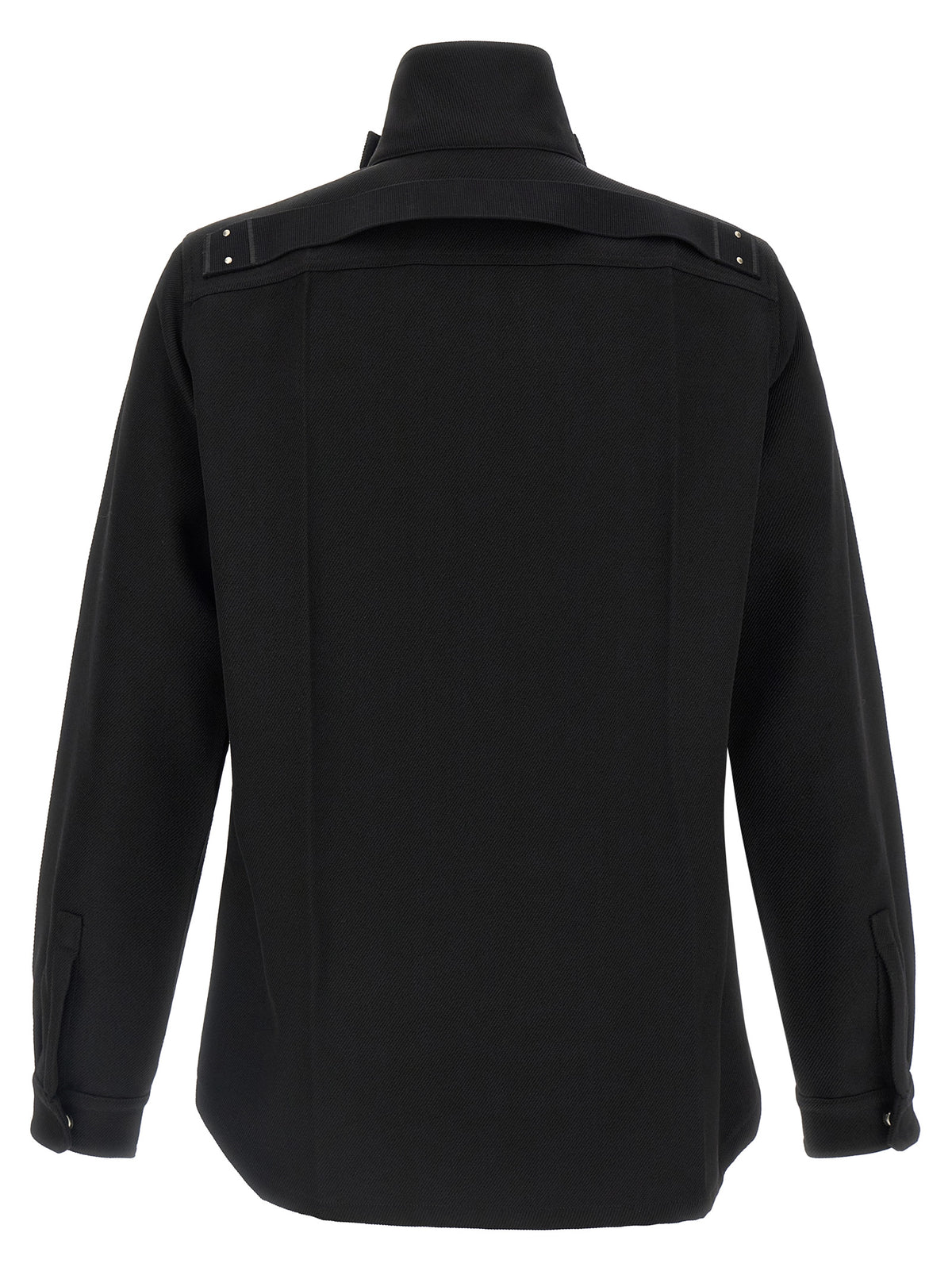 Rick Owens Black Cotton Full-Length Men's Jacket