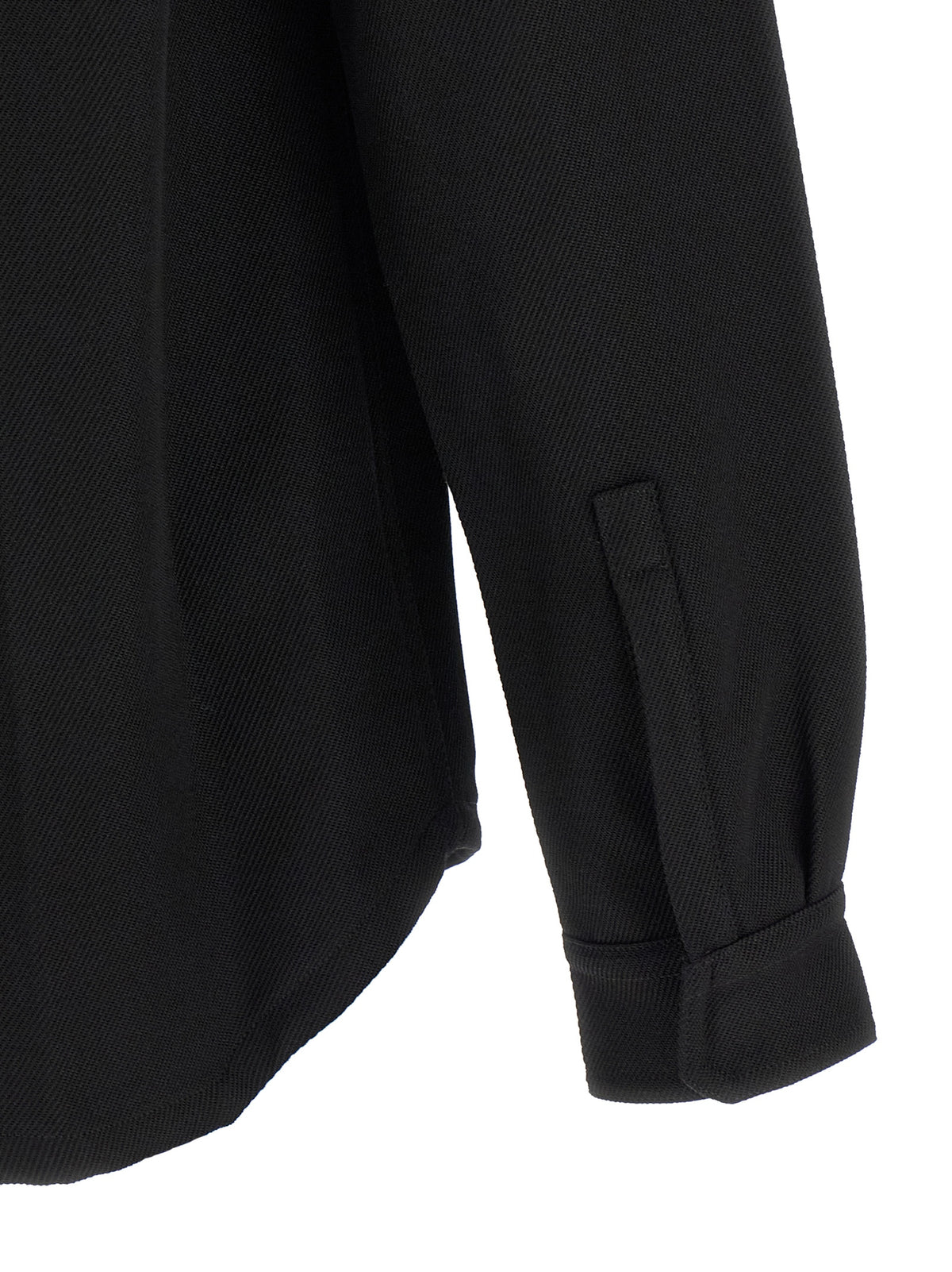 Rick Owens Black Cotton Full-Length Men's Jacket