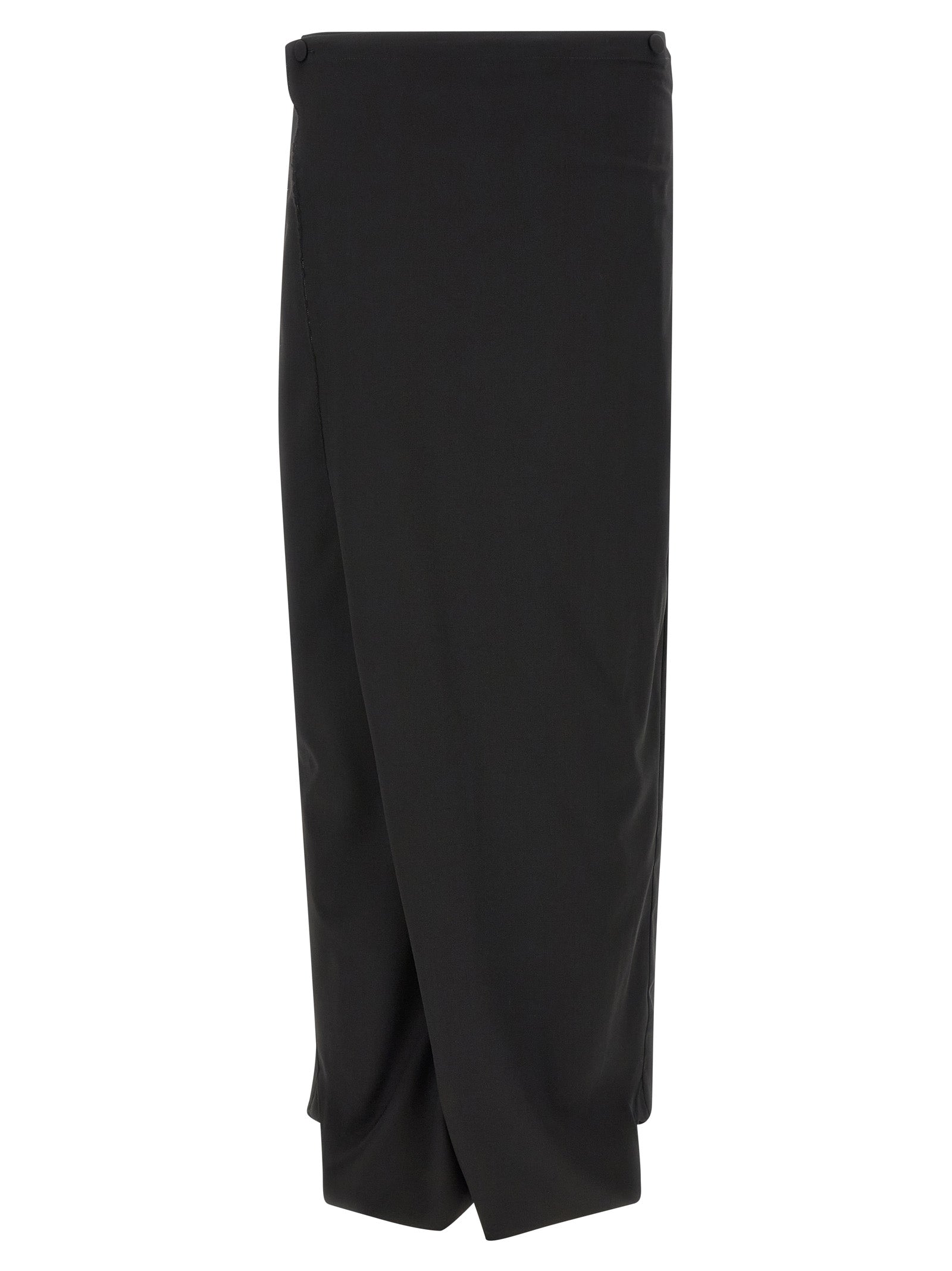 Kiko Kostadinov Black Virgin Wool Dress Men's Pants