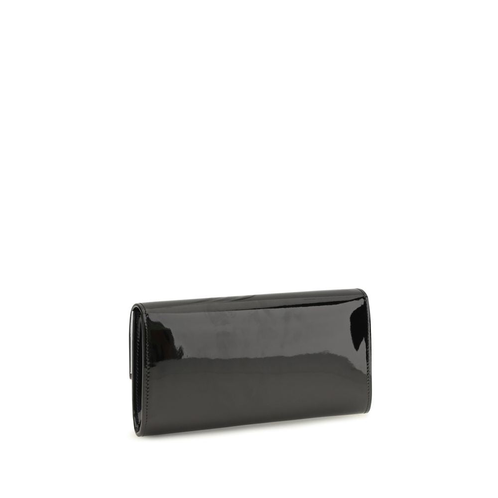 Jimmy Choo Black Calf Leather Bos Taurus Women's Wallet
