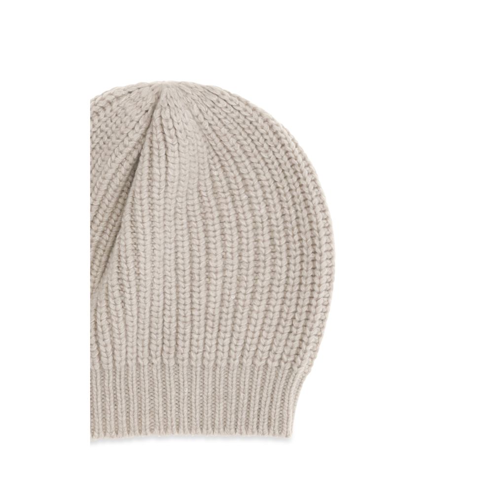 Brunello Cucinelli Beige Silk Women's Beanie