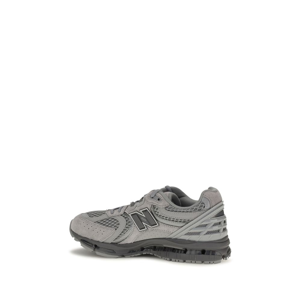 New Balance Gray Fabric Athletic Men's Sneakers