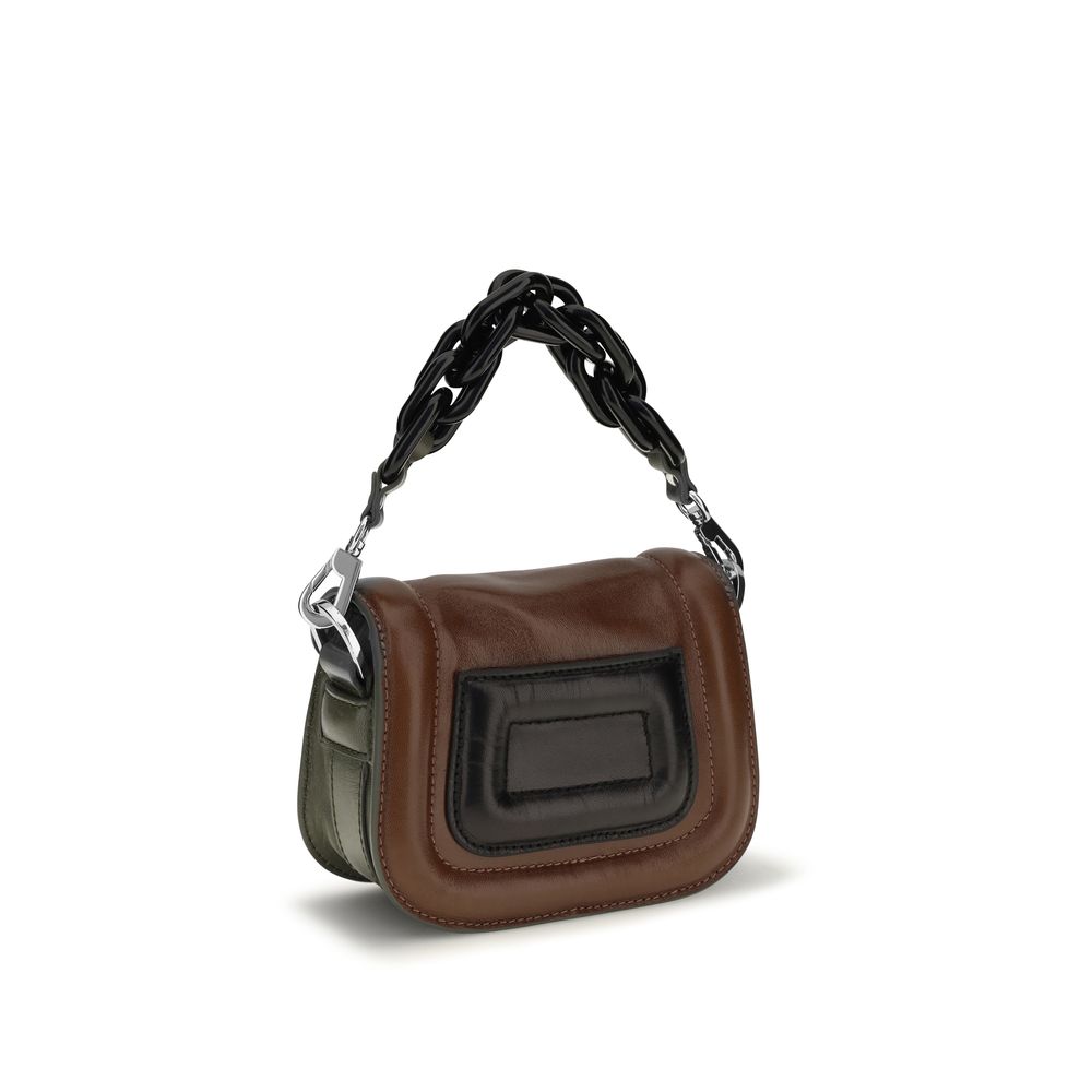 Pierre Hardy Brown Calf Leather Bos Taurus Women's Handbag