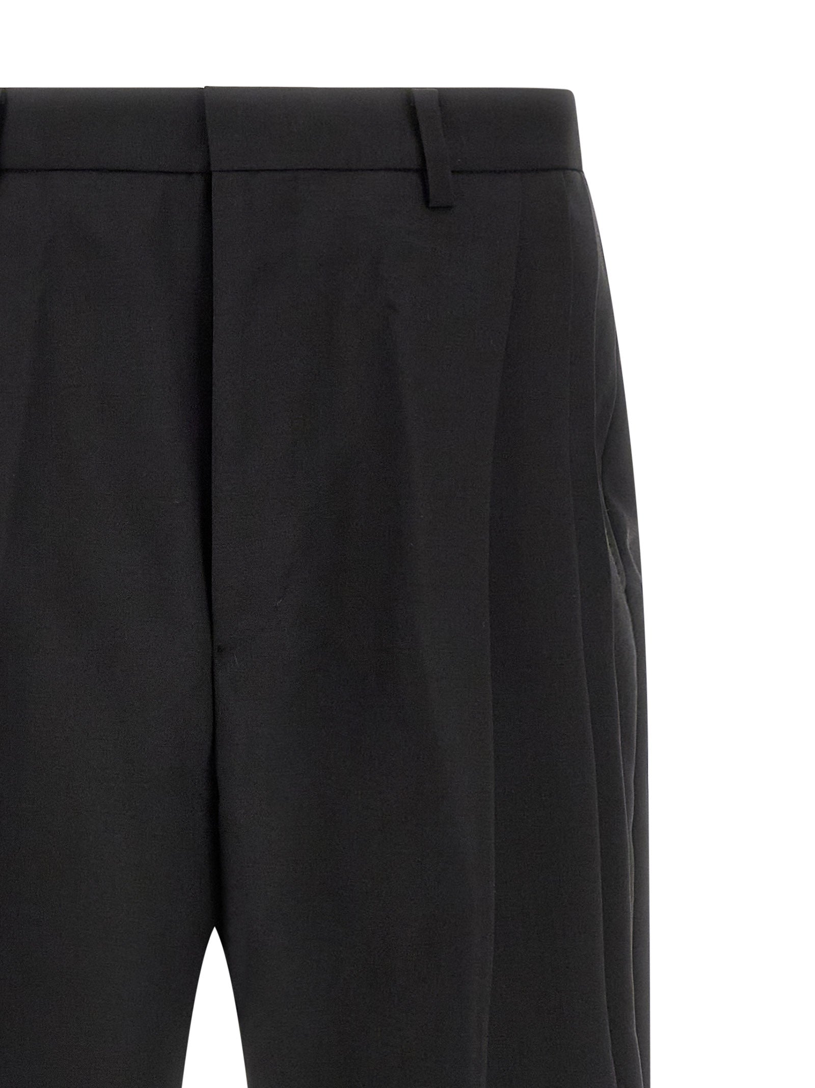 Kiko Kostadinov Black Wool Dress Men's Pants