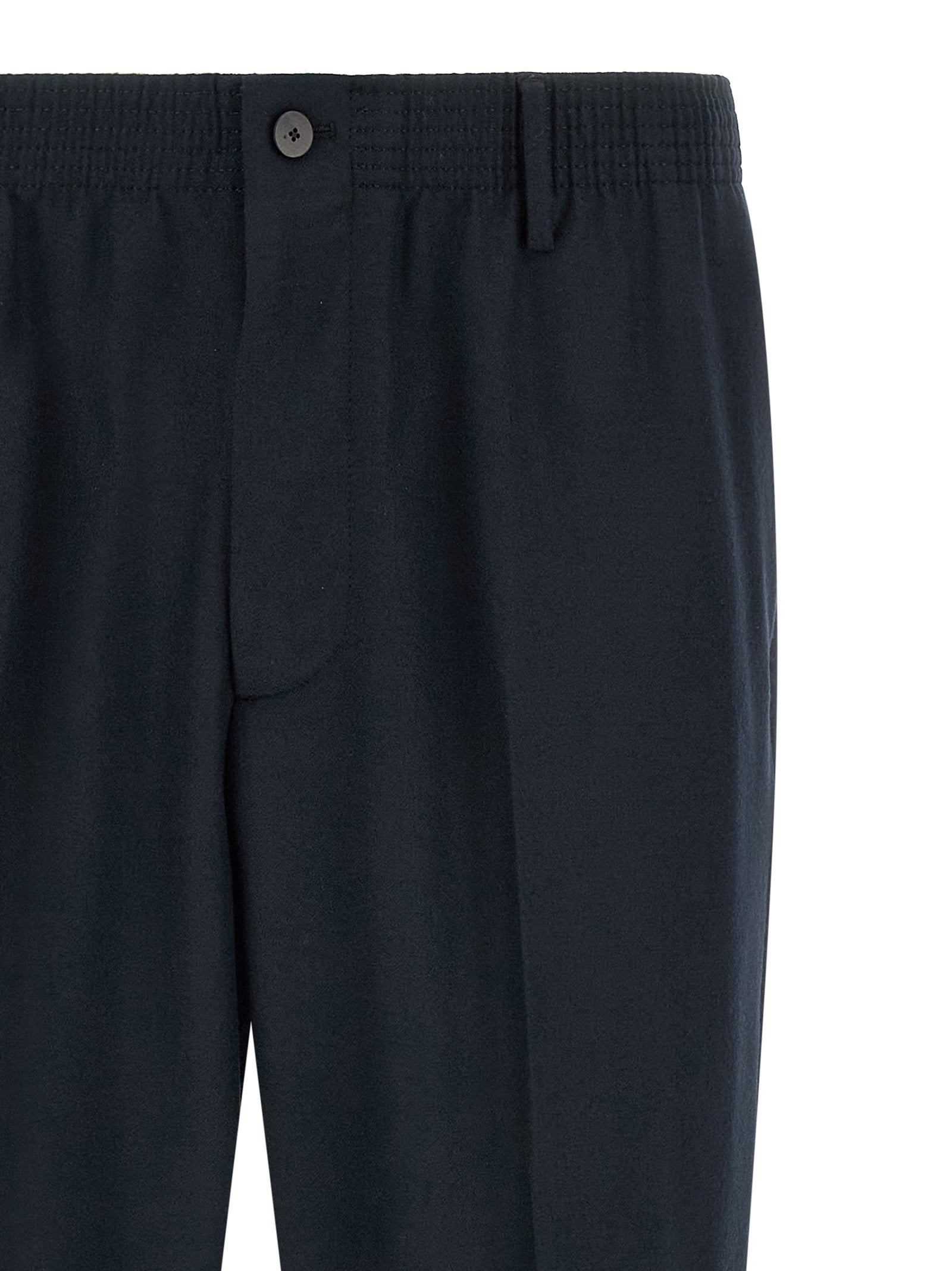 CELLAR DOOR Blue Virgin Wool Cropped Men's Pants