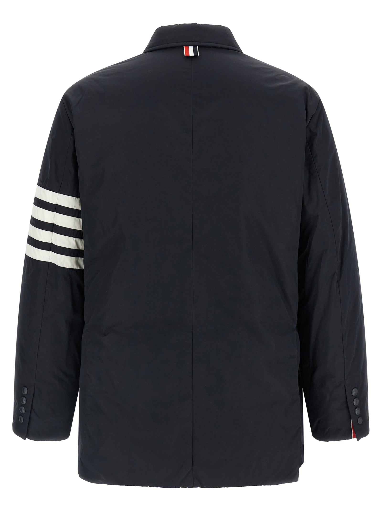 Thom Browne Blue Polyester Biker Men's Jacket