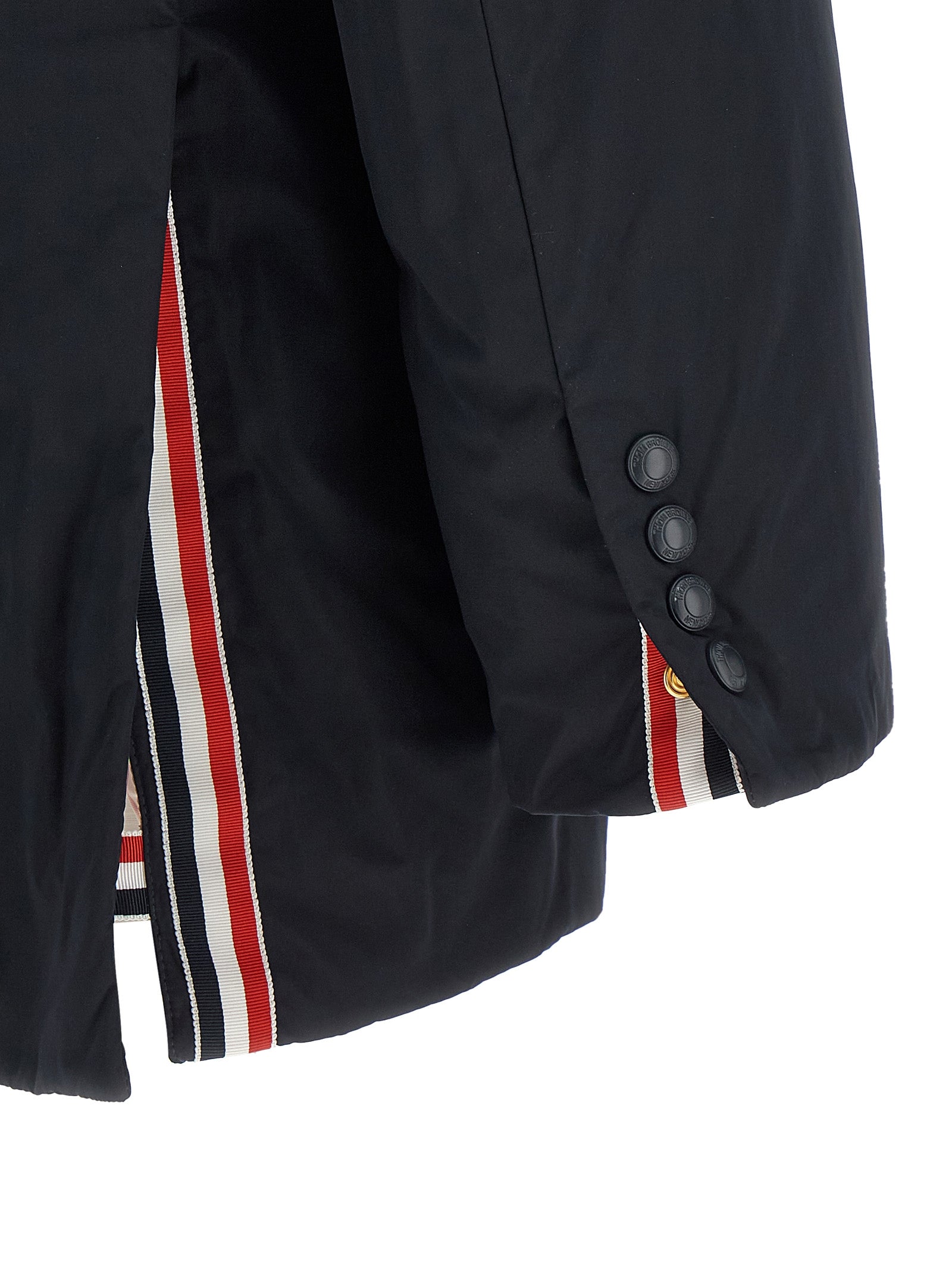 Thom Browne Blue Polyester Biker Men's Jacket