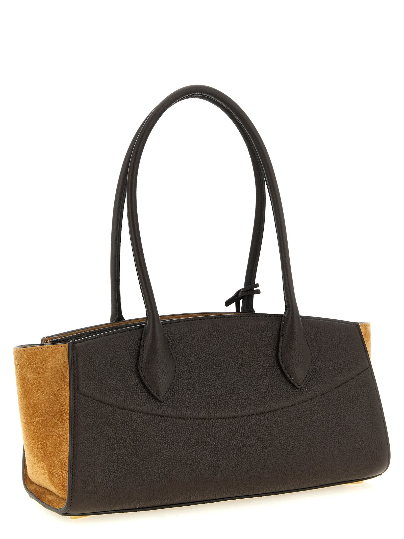 Ferragamo Brown Calfskin Shoulder Women's Bag