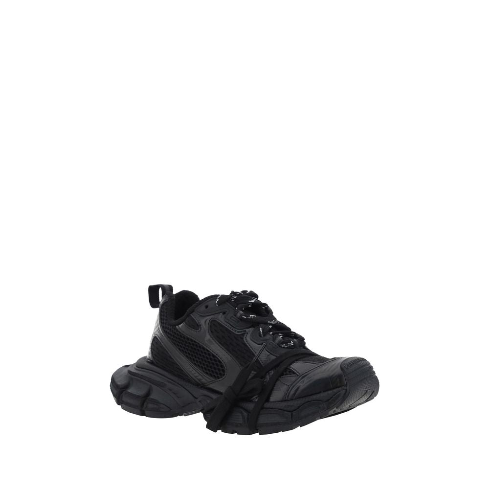 Balenciaga Black Polyurethane Chunky Women's Sneakers
