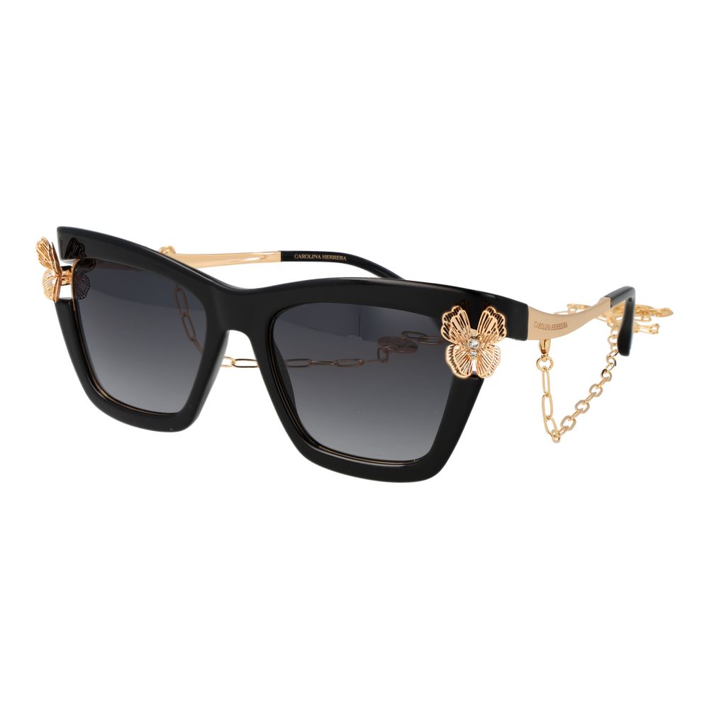 Carolina Herrera Black Polyamide Women's Sunglasses