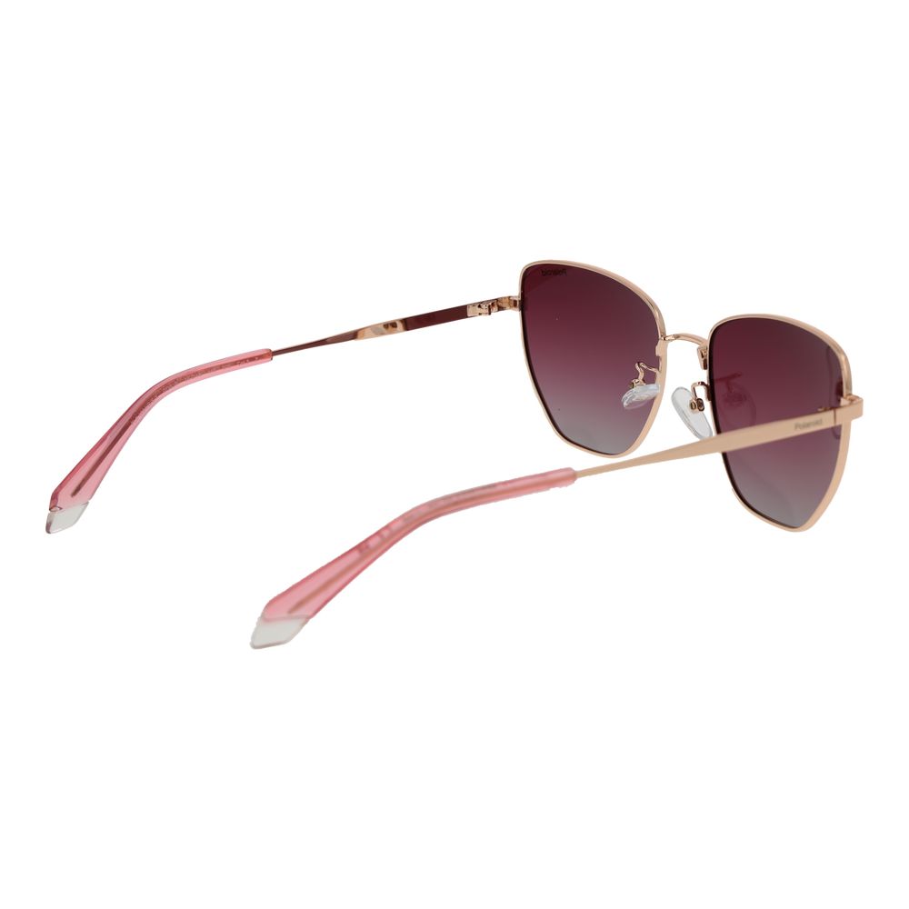Polaroid Gold Metal Women's Sunglasses