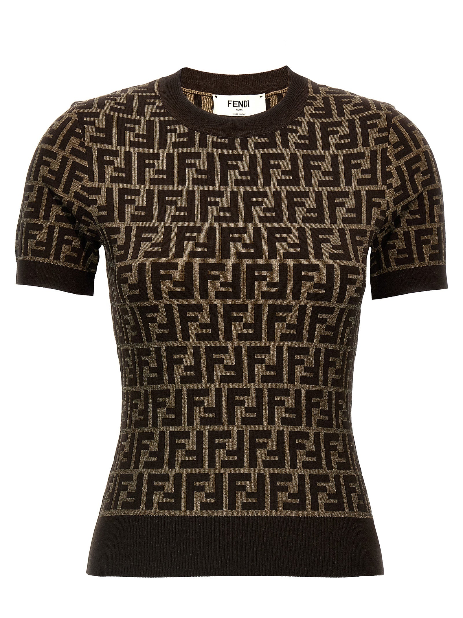 Fendi Brown Cotton Women's Cardigan