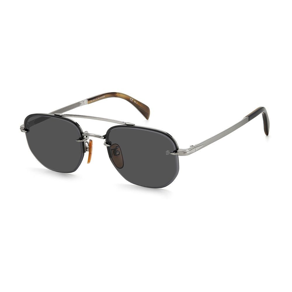 David Beckham Silver Metal Men's Sunglasses