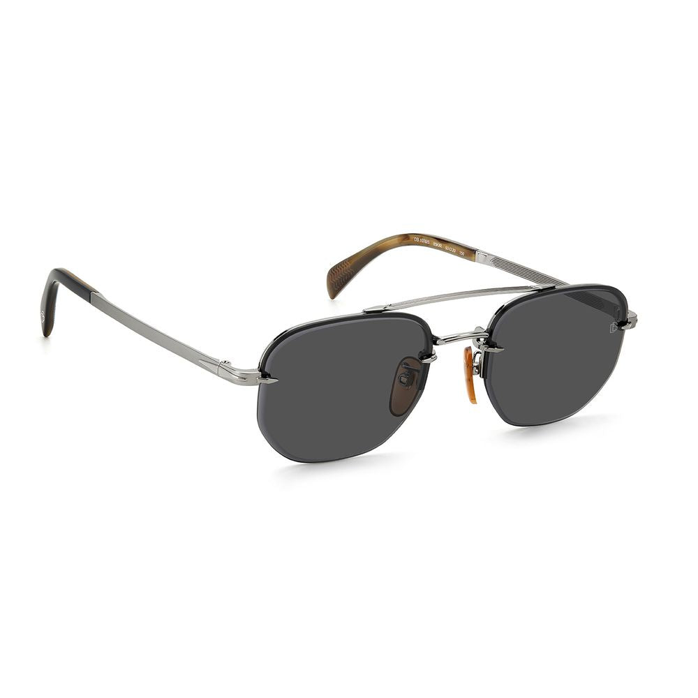David Beckham Silver Metal Men's Sunglasses
