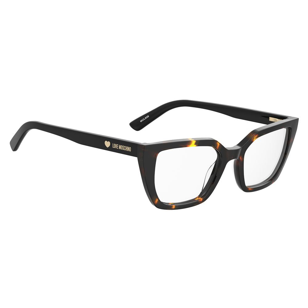 Love Moschino Brown Acetate Glasses Women's (Frames)