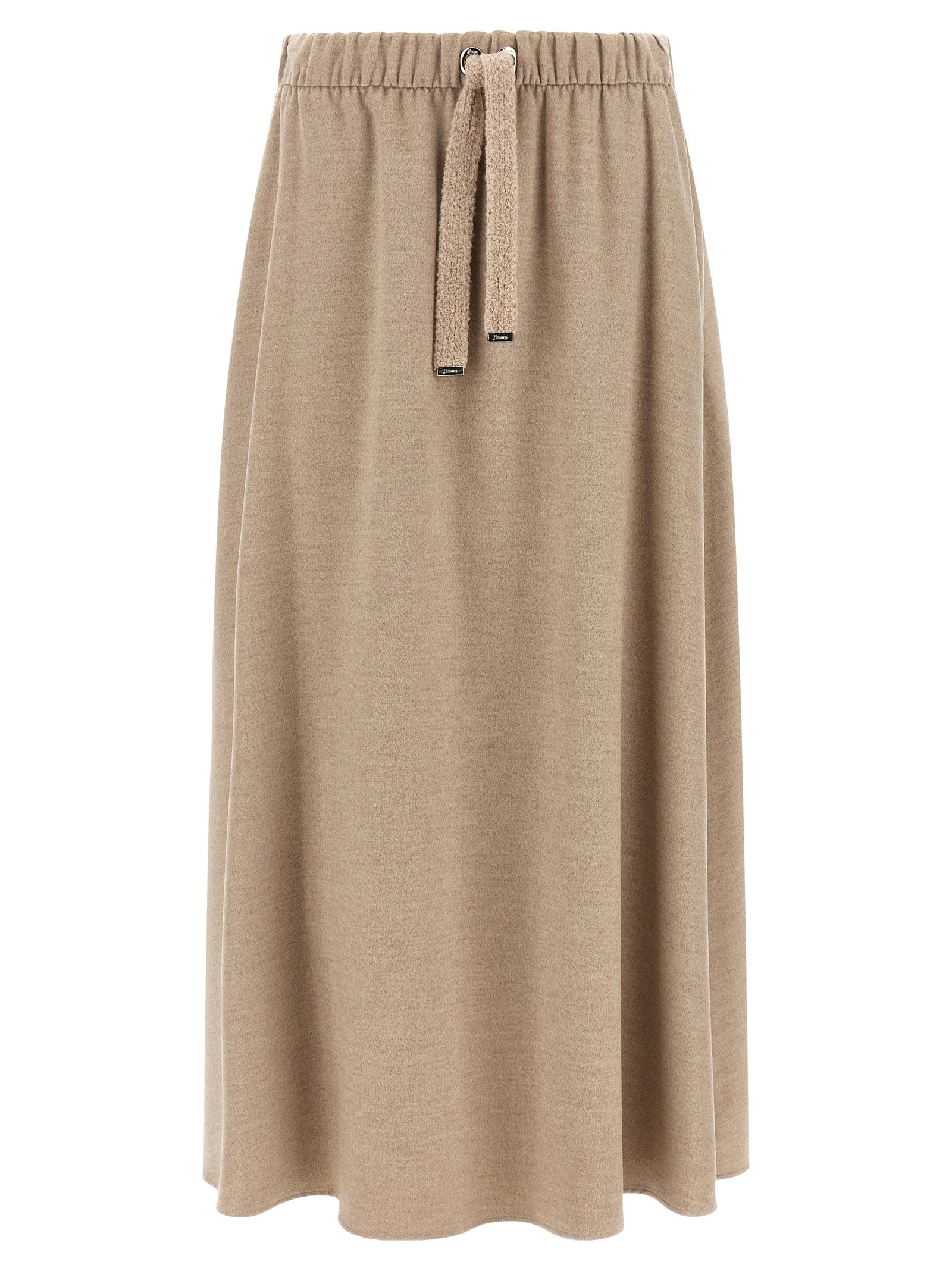 Herno Beige Polyester Midi Women's Skirt