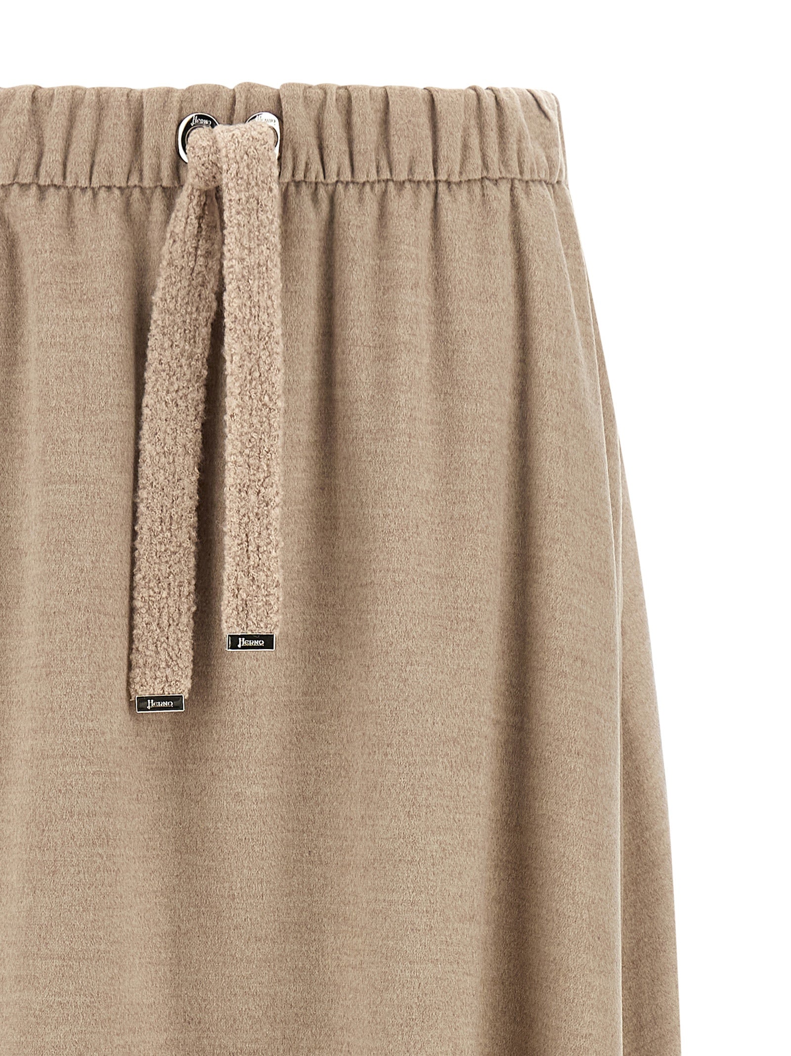 Herno Beige Polyester Midi Women's Skirt