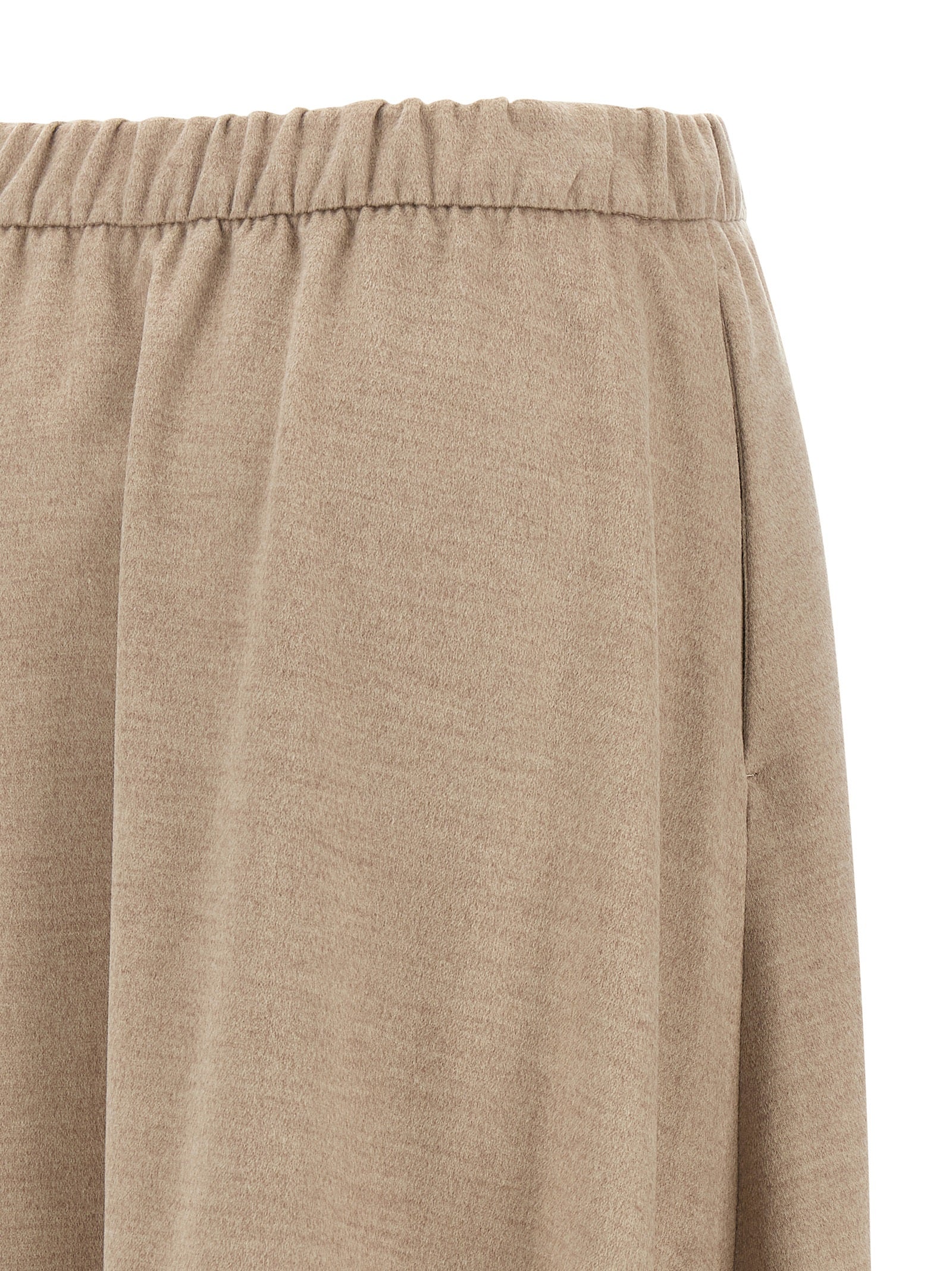 Herno Beige Polyester Midi Women's Skirt