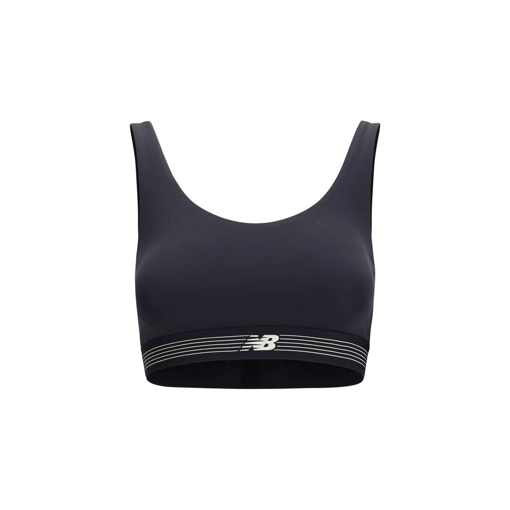 New Balance Black Polyester Sport Women's Bra