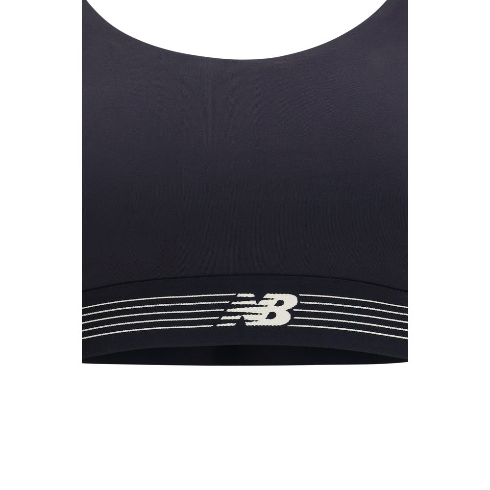 New Balance Black Polyester Sport Women's Bra