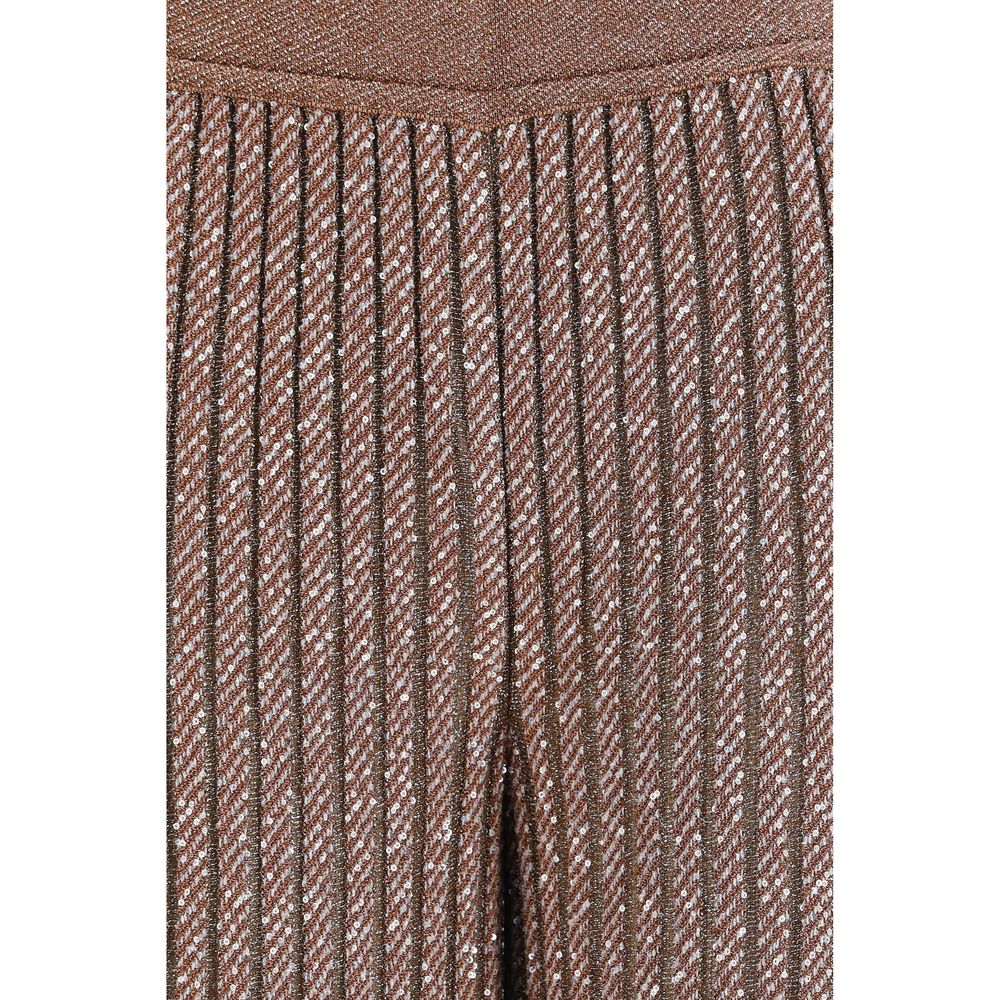Missoni Brown Viscose Casual Women's Pants