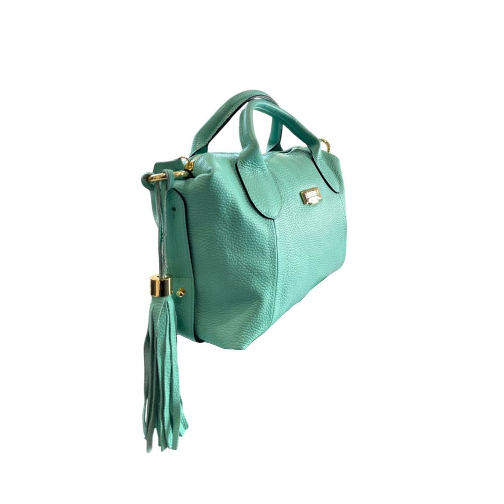 Baldinini Trend Turquoise Cowhide Women's Handbag