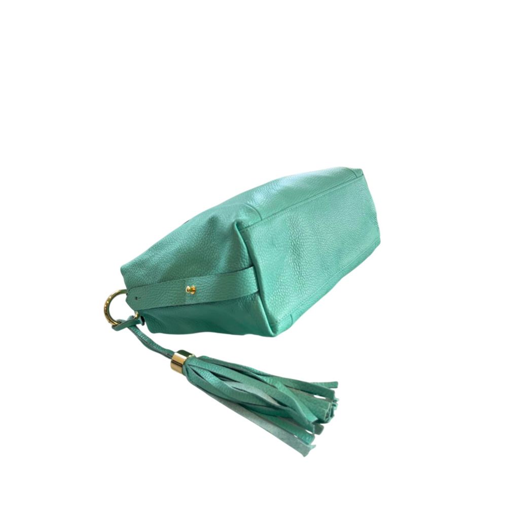 Baldinini Trend Turquoise Cowhide Women's Handbag