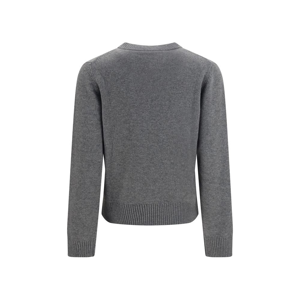 Ganni Gray Wool Oves Aries Women's Sweatshirt