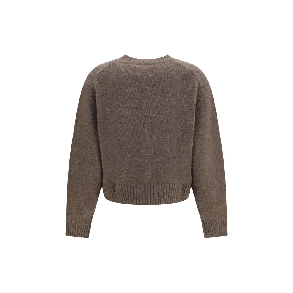 Loulou De Saison Brown Wool Oves Aries Women's Cardigan