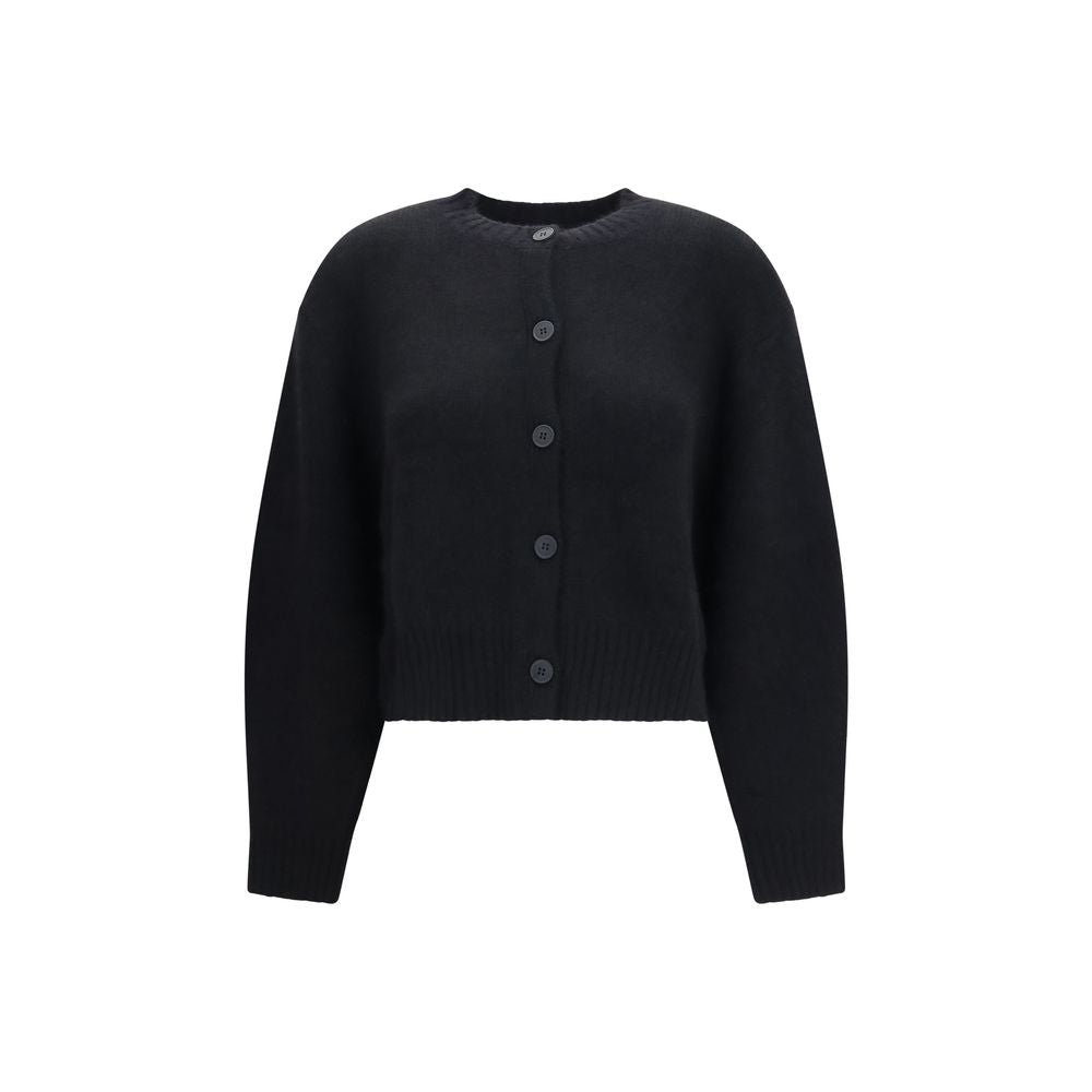 Loulou De Saison Black Wool Oves Aries Women's Cardigan