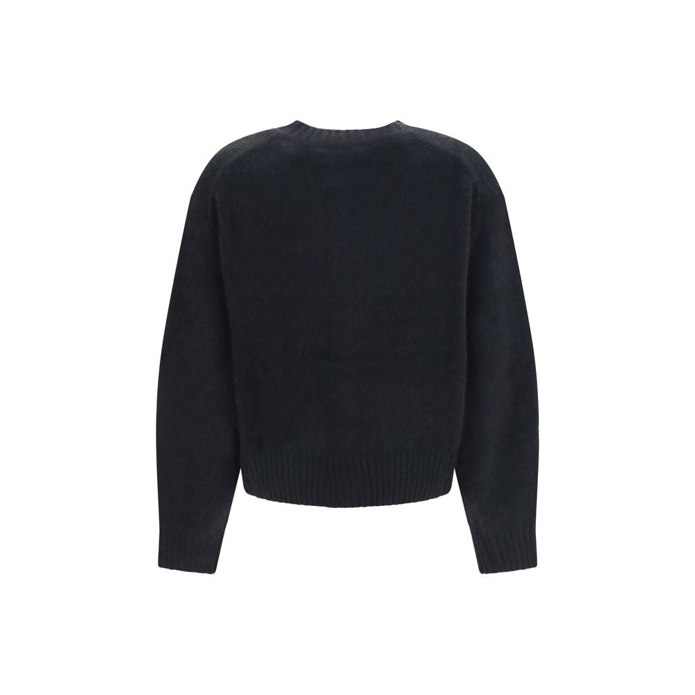 Loulou De Saison Black Wool Oves Aries Women's Cardigan