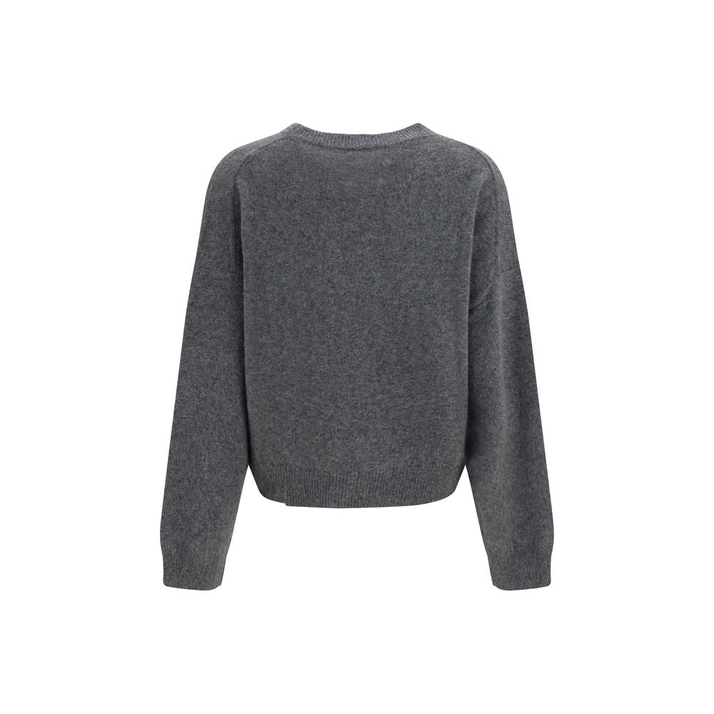 Loulou De Saison Gray Wool Oves Aries Women's Sweatshirt