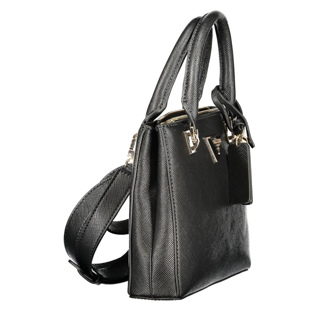 Guess Jeans Black Polyurethane Women's Women's Handbag