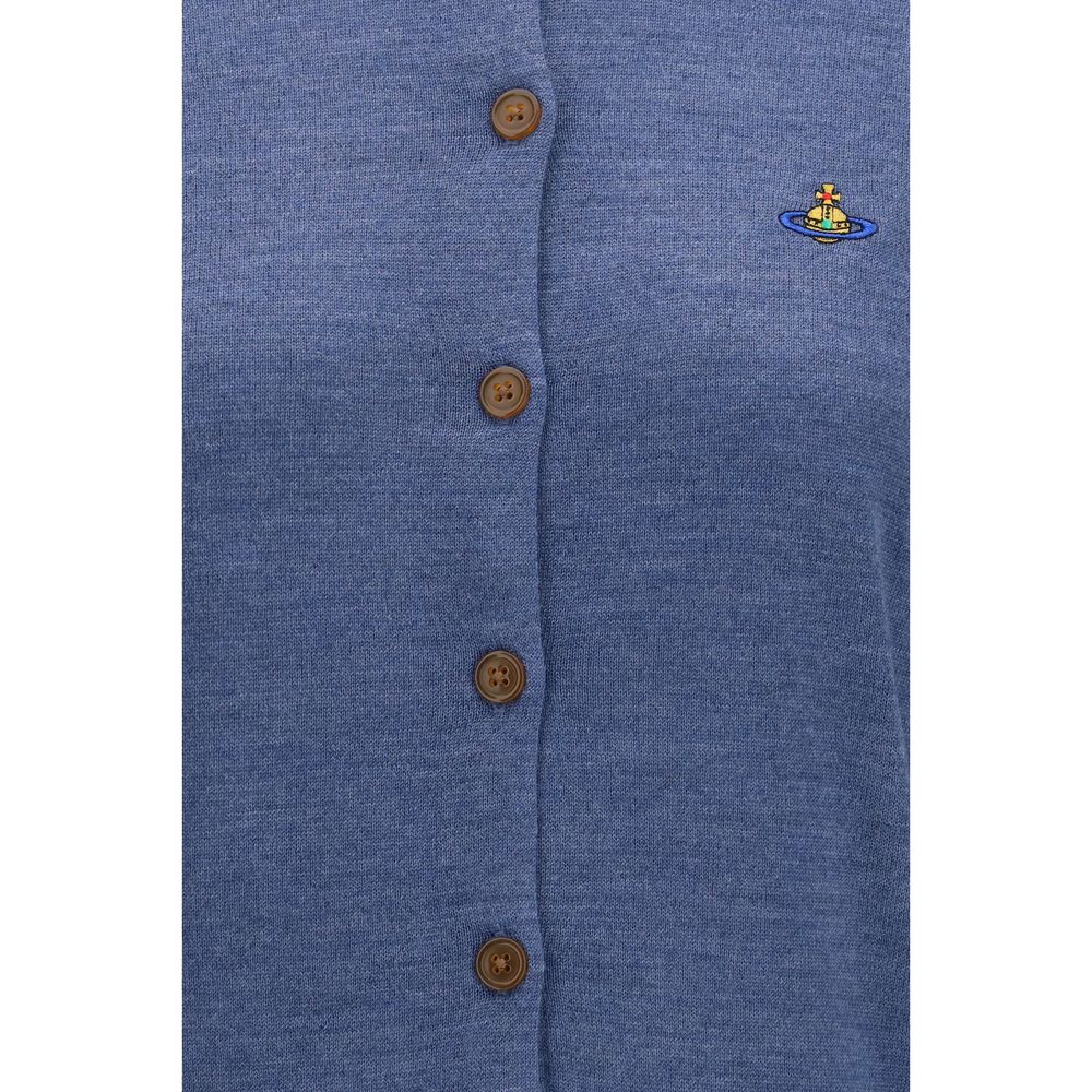 Vivienne Westwood Blue Wool Oves Aries Women's Cardigan