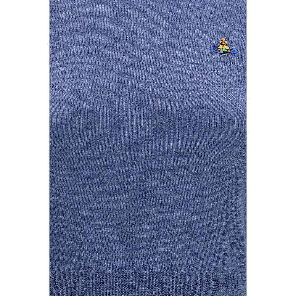 Vivienne Westwood Blue Wool Oves Aries Women's Sweatshirt