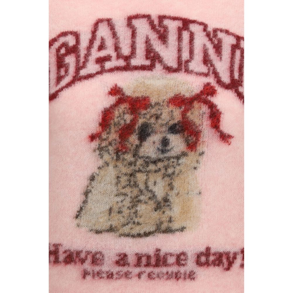 Ganni Multicolor Alpaca Vicugna Pacos Women's T-Shirt