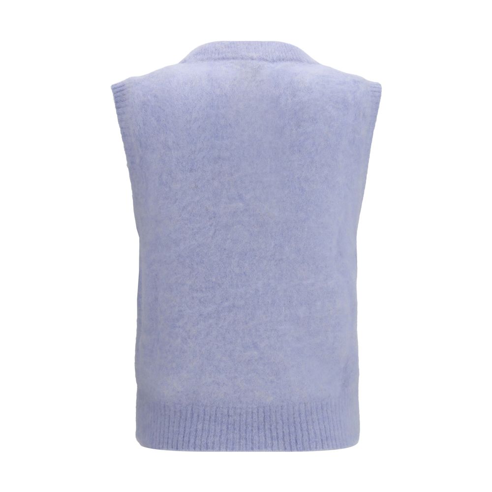 Ganni Blue Alpaca Vicugna Pacos Women's Sweatshirt