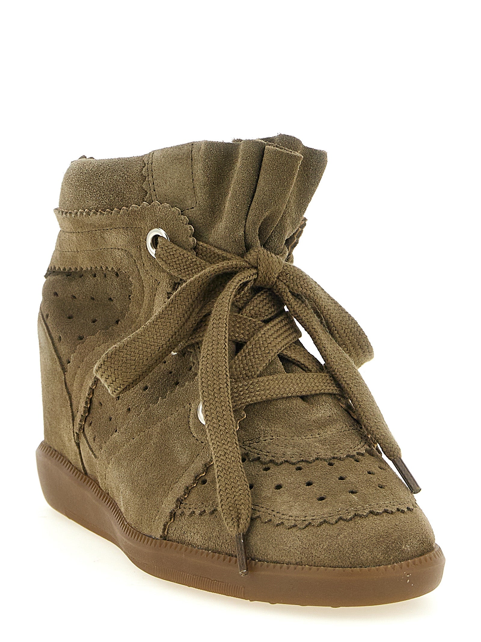 Isabel Marant Beige Cowhide Women's Sneakers