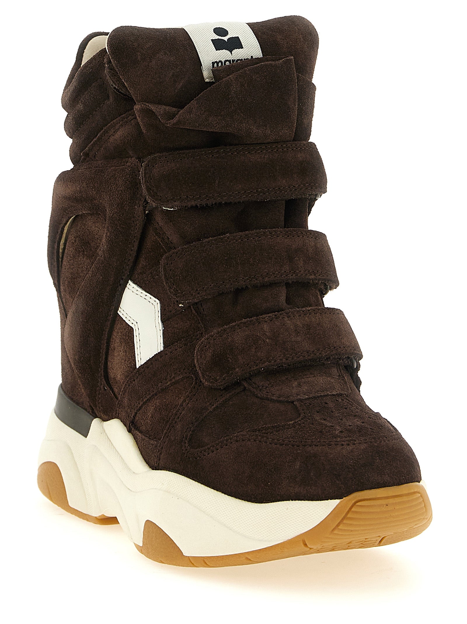 Isabel Marant Brown Calfskin Athletic Women's Sneakers
