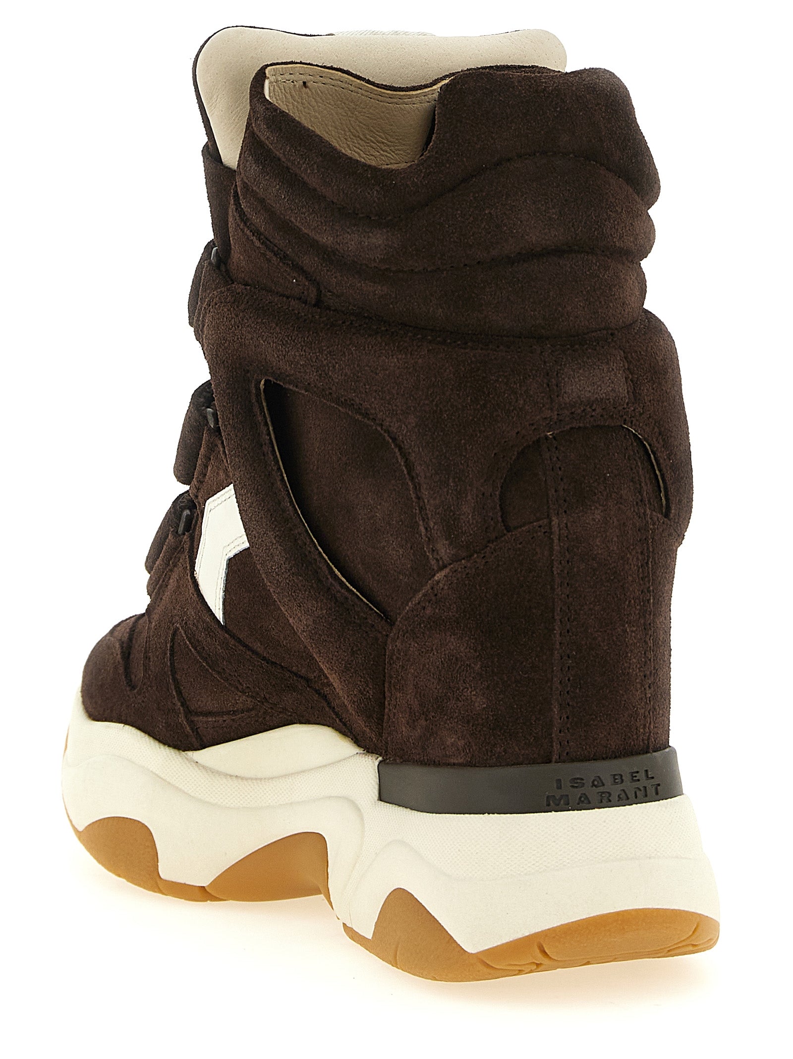 Isabel Marant Brown Calfskin Athletic Women's Sneakers