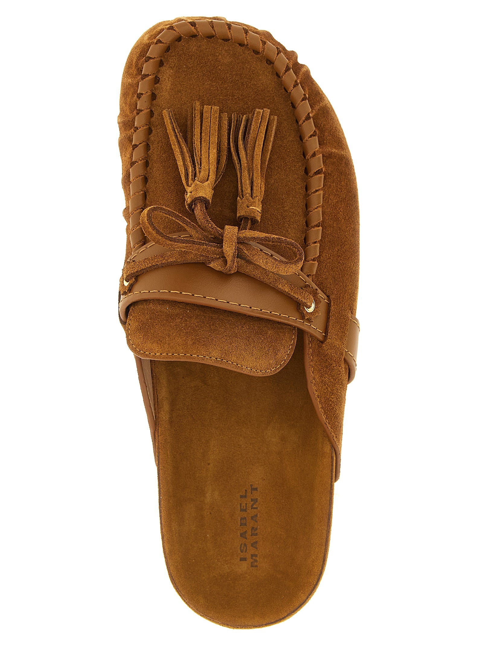 Isabel Marant Brown Cowhide Slip-On Women's Loafers