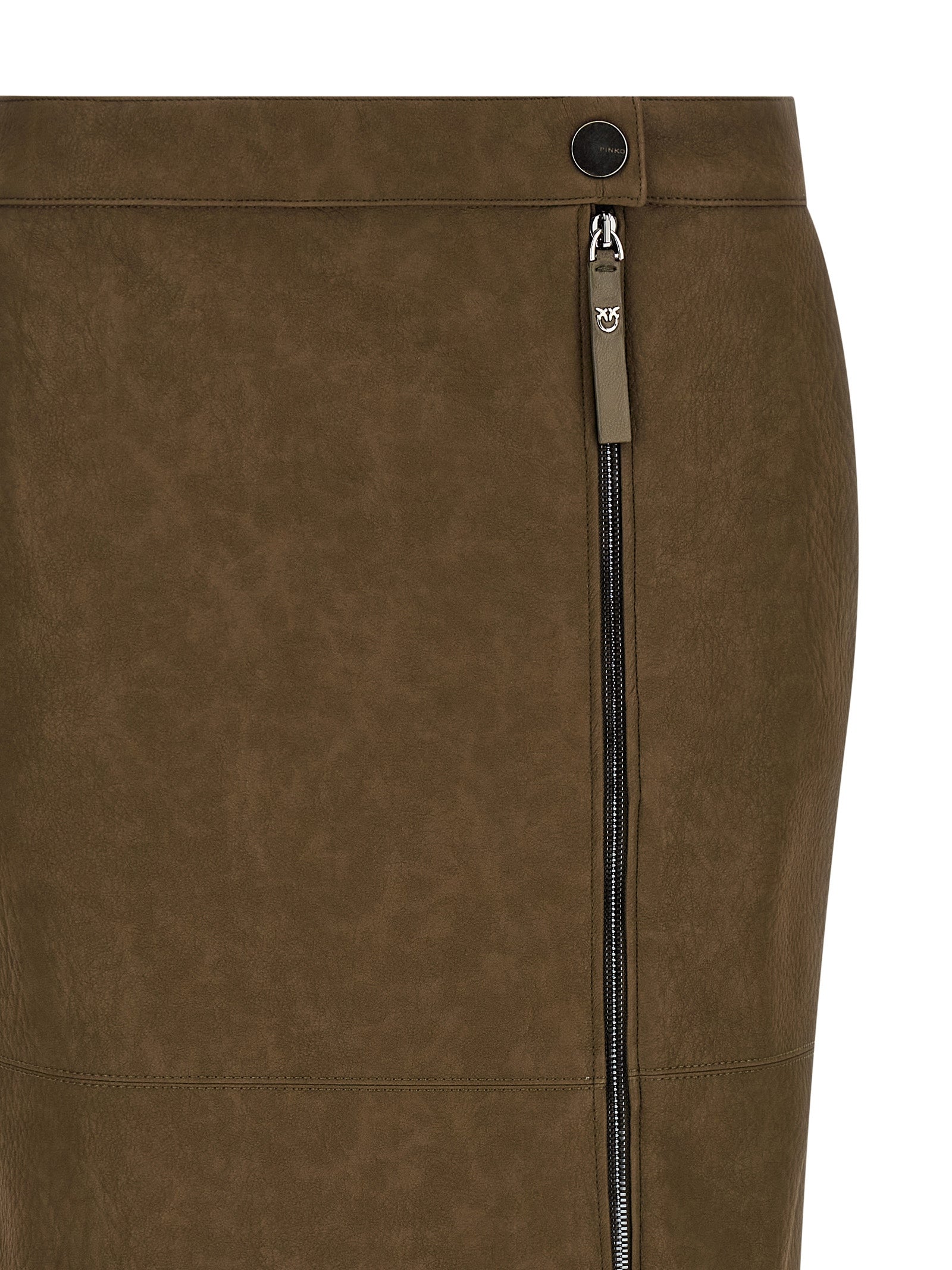 PINKO Brown Viscose Midi Women's Skirt