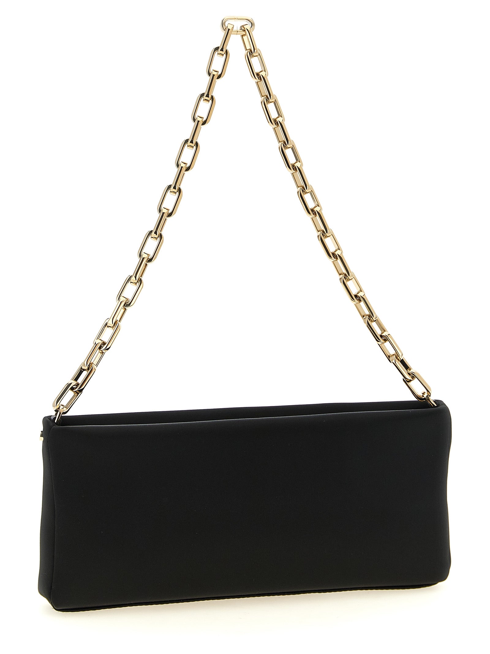 Christian Louboutin Black Elastane Clutch Women's Bag